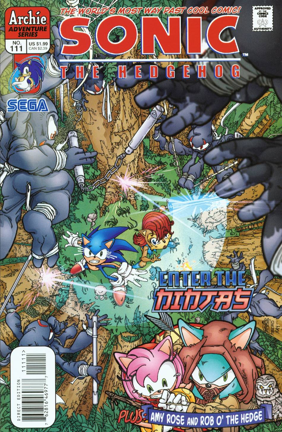 Sonic - Archie Adventure Series August 2002 Comic cover page
